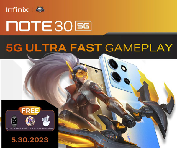 Enjoy an ultra-fast gaming experience with the Infinix NOTE 30 5G