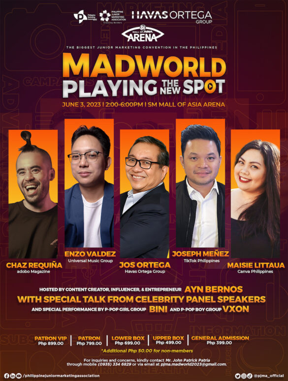 Havas Ortega and the Philippine Junior Marketing Association's MADWORLD Celebrates 11 Years of Inspiring Early Philippine Marketers