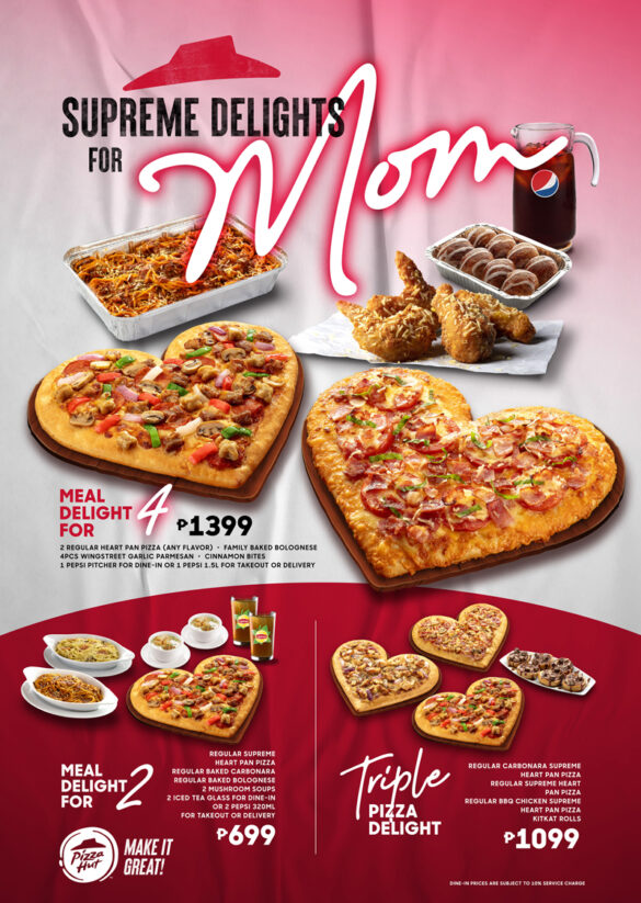 Have a flavorful heart-to-heart with mom on Mother’s Day with Pizza Hut