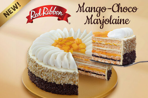 Red Ribbon brings you the New Mango-Choco Marjolaine, their most exciting cake yet!
