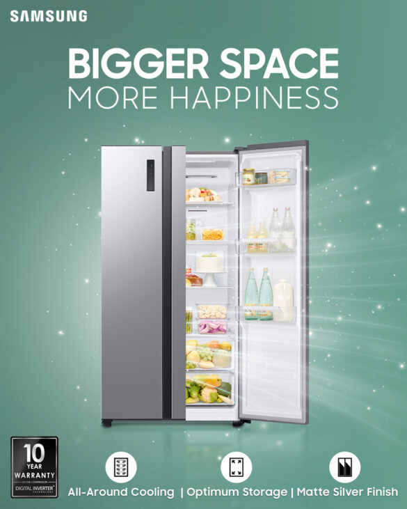 Bigger, Happier Space: This Side By Side Refrigerator by Samsung is Everything Your Home Needs and More
