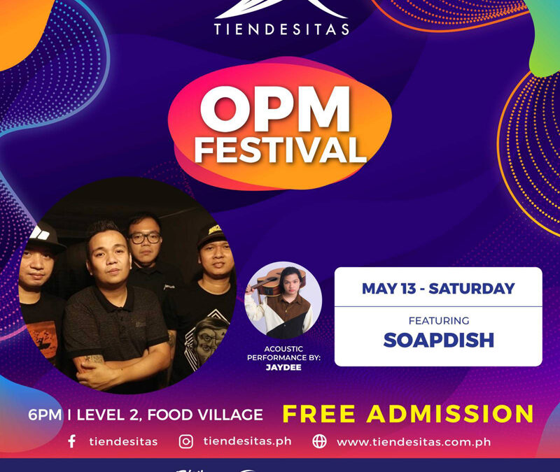 Soapdish and Jaydee headline Tiendesitas’ OPM Festival