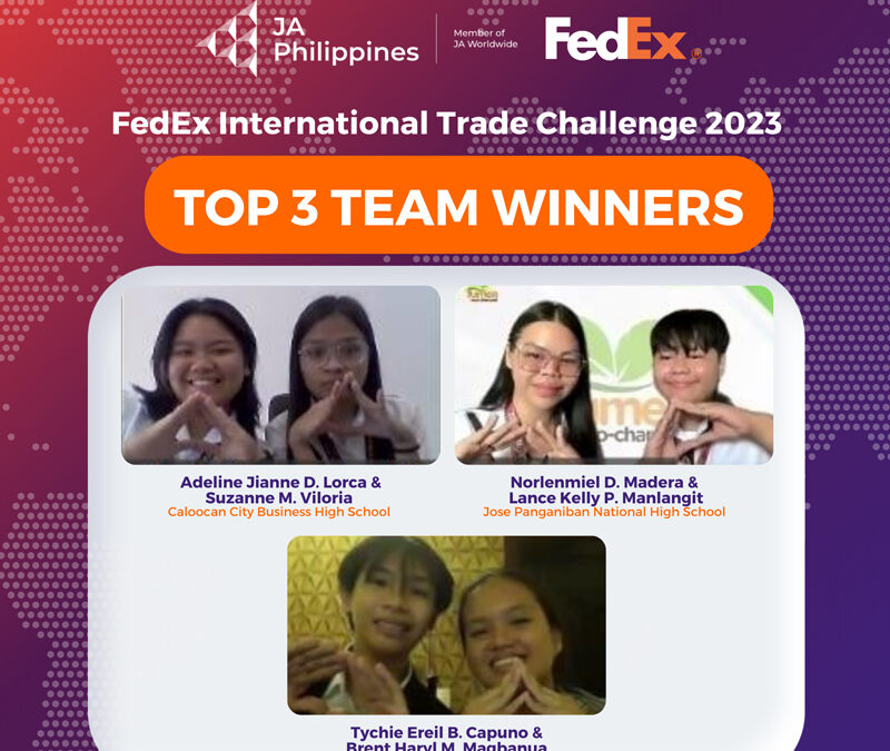 Six Young Filipino Students to Compete in 2023 FedEx / Junior Achievement International Trade Challenge Regional Finals
