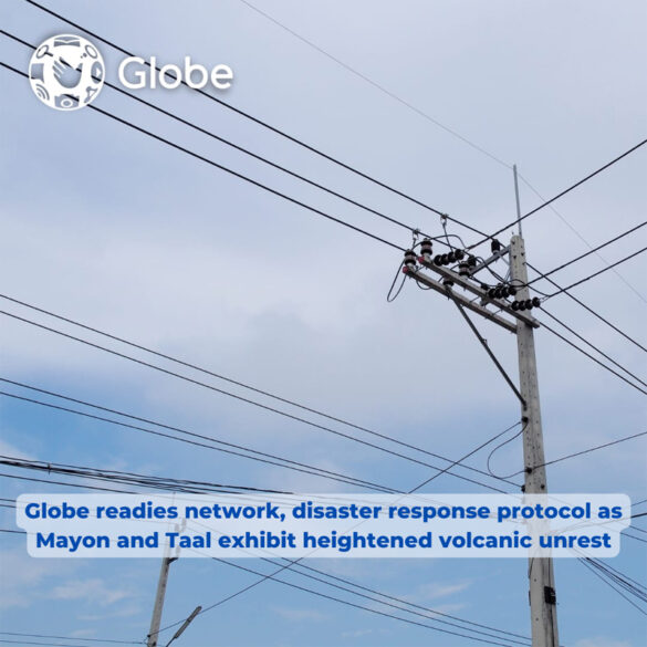 Globe readies network, disaster response protocol as Mayon and Taal exhibit heightened volcanic unrest