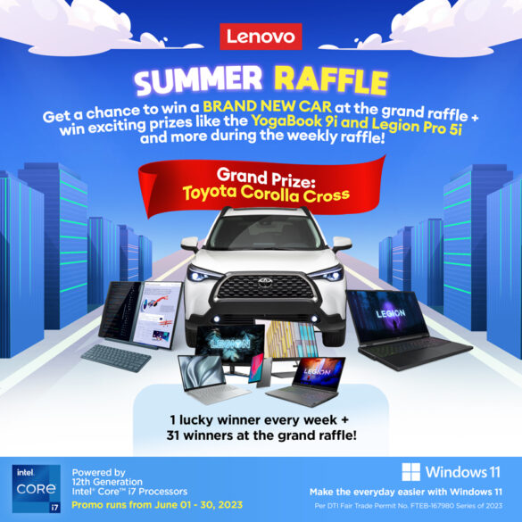 Hit the road with a brand new car this summer from the Lenovo Summer Raffle 2023