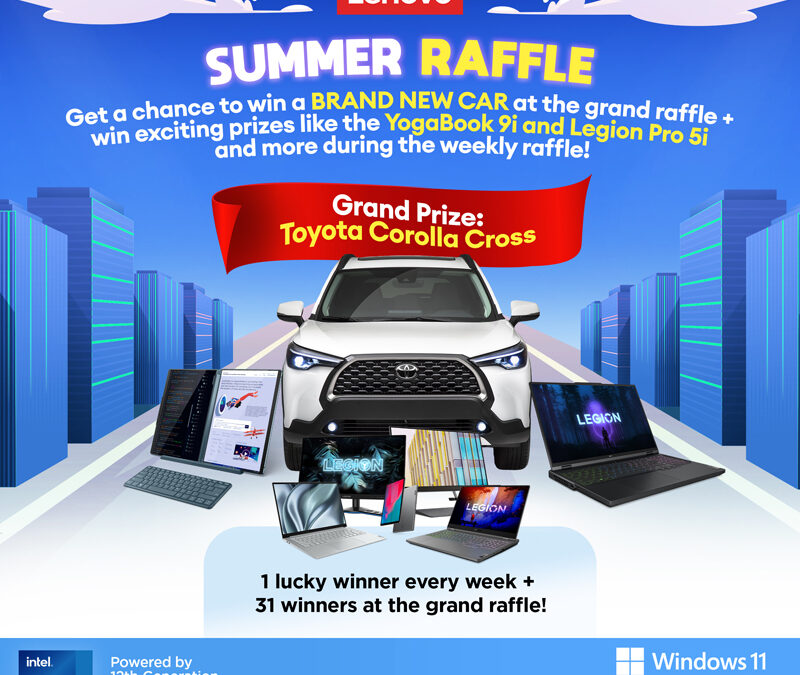 Hit the road with a brand new car this summer from the Lenovo Summer Raffle 2023