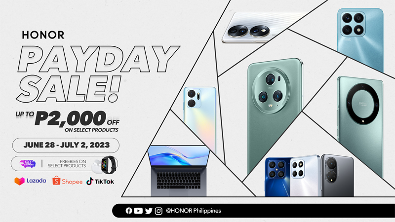 This is not a drill! You can get up to Php 2,000 off HONOR phones this Payday Sale