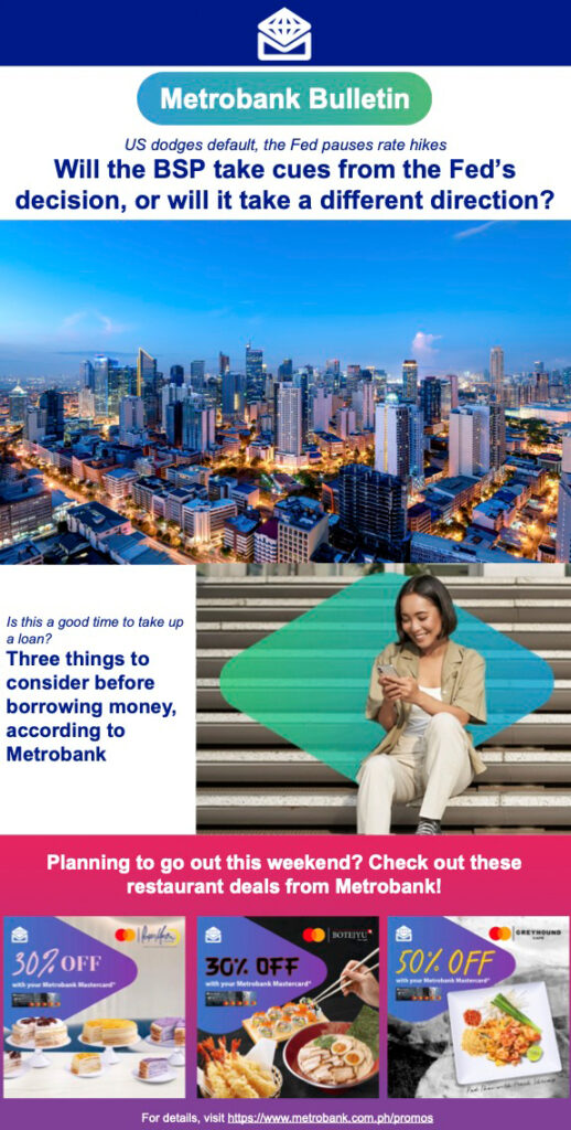 Three things to consider before borrowing money, according to Metrobank