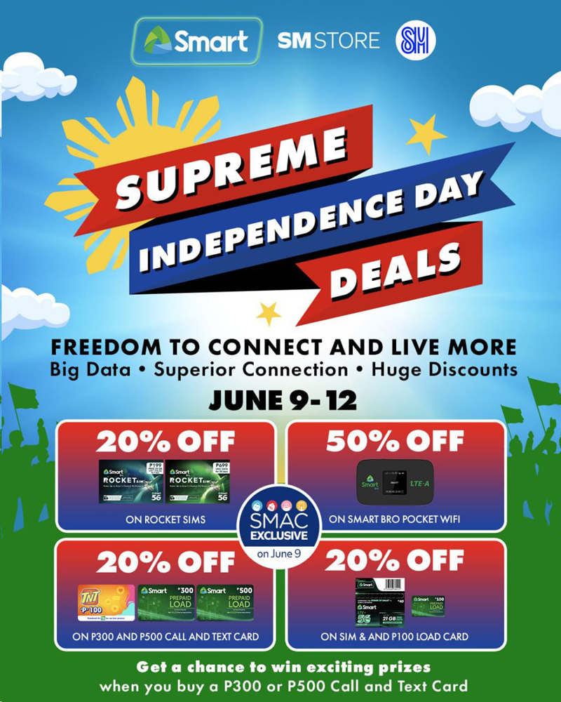 PLDT Group, SM Store team up for best offers on Independence Day Weekend