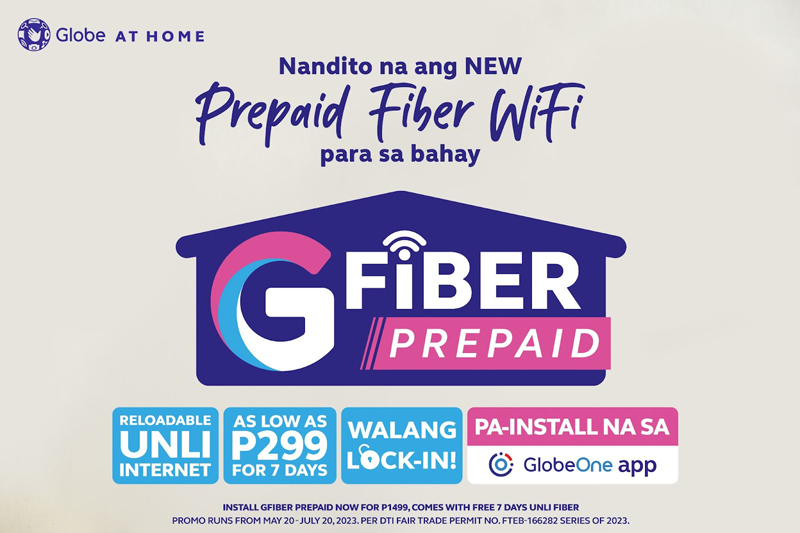 Finally, prepaid fiber internet is now available from Globe At Home