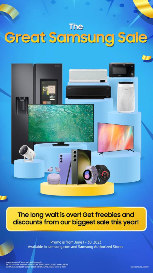 The long wait is over! Get the latest Samsung gadgets and appliances at The Great Samsung Sale