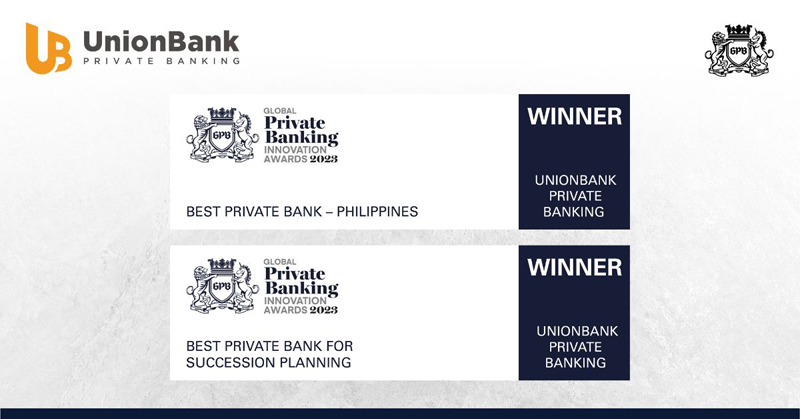 UnionBank Named Best Private Bank and Best Private Bank for Succession Planning