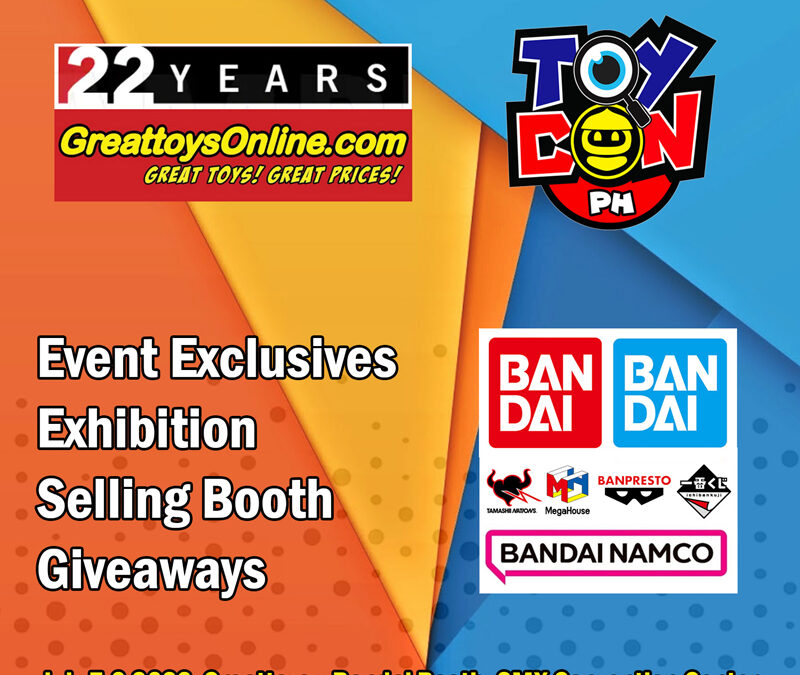GreattoysOnline.com will be at TOYCON 2023 to bring Bandai Event Limited figures and deals