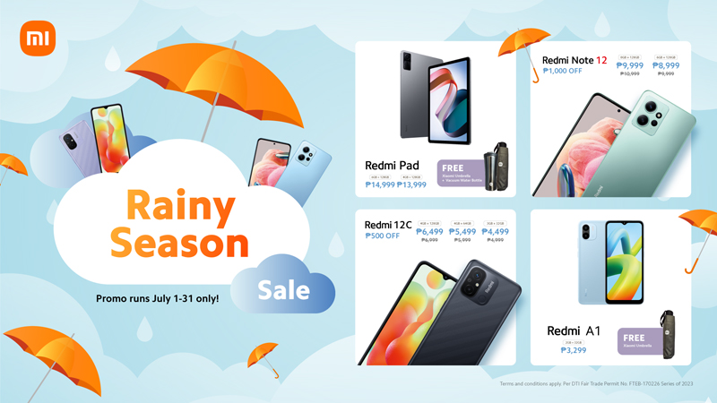 Make your rainy days brighter with Xiaomi’s month-long July deals