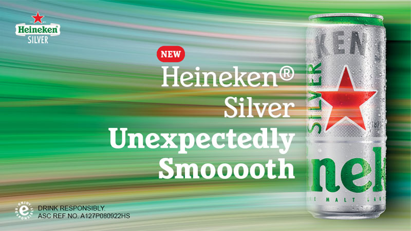 Make good times with the squad smooooth and refreshing with Heineken Silver
