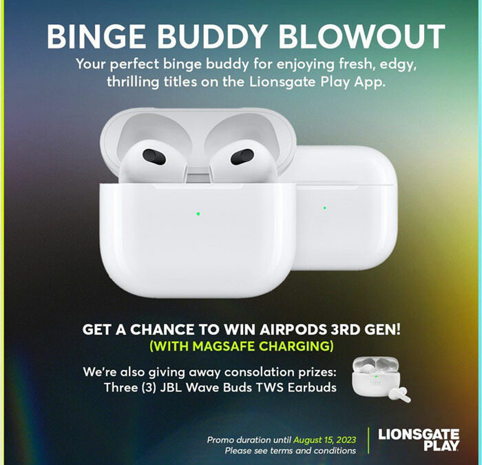 Join the Binge Buddy Blowout: Don’t Miss Out on Lionsgate Play Philippines’ Anniversary Promo!