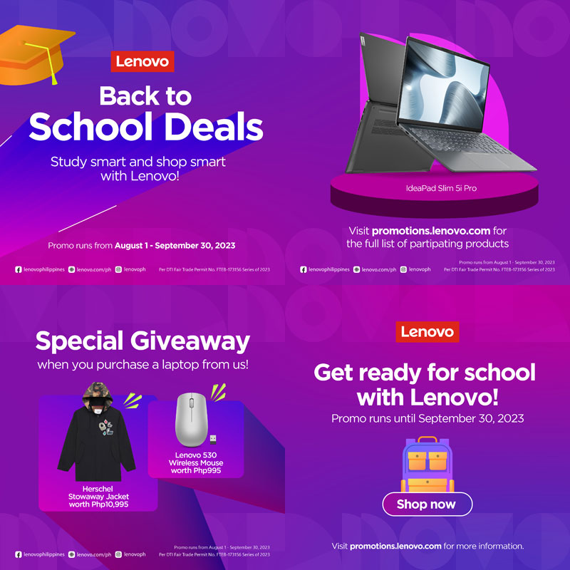 Shop smart and study smart with Lenovo’s back-to-school deals!