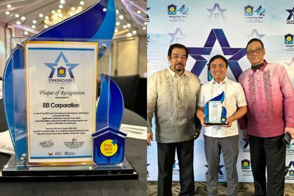 EEI hailed as one of Pag-IBIG’s NCR top employers in 1st half of 2023