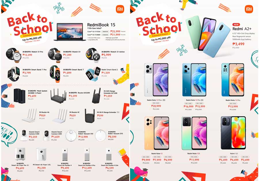 Trendy Xiaomi phones, tech products go on sale in extended back to school promo