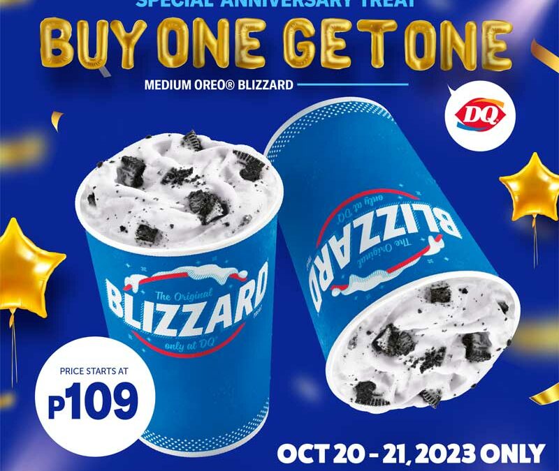 Buy 1, get 1 Blizzard this weekend in celebration of DQ’s anniversary