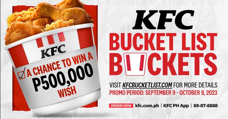 KFC Extends Bucket List Promo: Until October 9 Only!