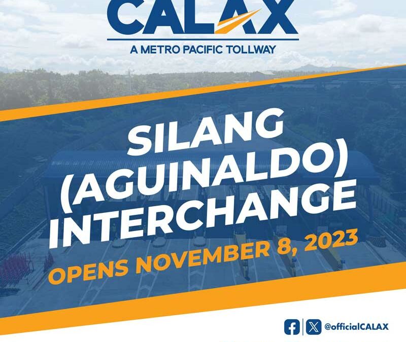 CALAX Opens Silang (Aguinaldo) Interchange