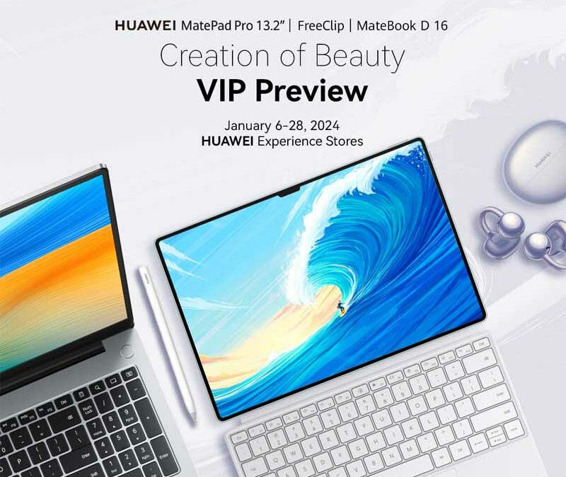 Beyond Boundaries: Huawei MatePad Pro 13.2-inch,  MateBook D 16 2024, and FreeClip Raise the Bar for Portable Innovation and Creative Mastery