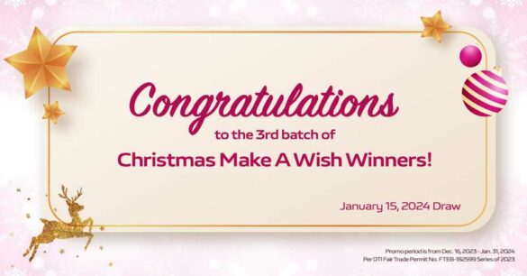 Lucky winners get vivo V29e 5G, Y27 at 3rd draw of Christmas Make A Wish promo