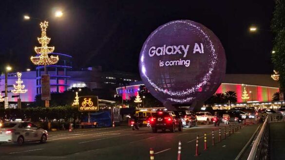Samsung lights up SM Mall of Asia Globe for Galaxy Unpacked