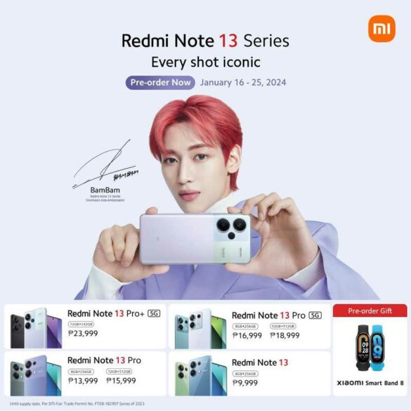 ‘BamBam’ become Xiaomi Southeast Asia’s 1st Ambassador, reflecting one’s talent, wisdom, and excellence with the latest Redmi smartphone, ‘Redmi Note 13 Series - Every Shot Iconic