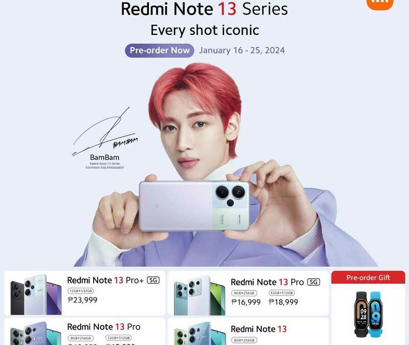 ‘BamBam’ become Xiaomi Southeast Asia’s 1st Ambassador, reflecting one’s talent, wisdom, and excellence with the latest Redmi smartphone, ‘Redmi Note 13 Series – Every Shot Iconic