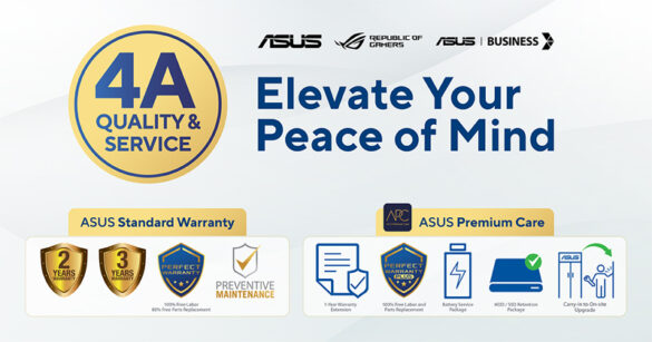 ASUS Philippines Announces 4A Quality and Service and Improved ASUS Premium Care Warranty Package