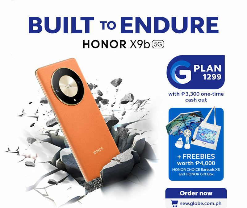 HONOR X9b 5G joins Globe’s GPlan: A fusion of durability and unparalleled connectivity