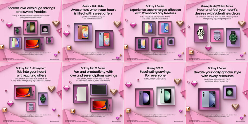 Love is in the Galaxy Spread the love with Samsung’s delightful Valentine’s Day deals
