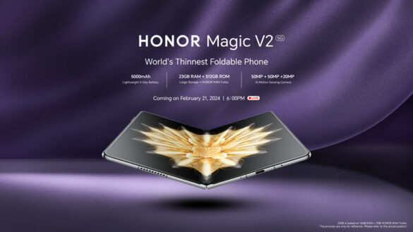 The World's Thinnest Foldable Phone HONOR Magic V2 arrives in PH, unfolding on February 21!