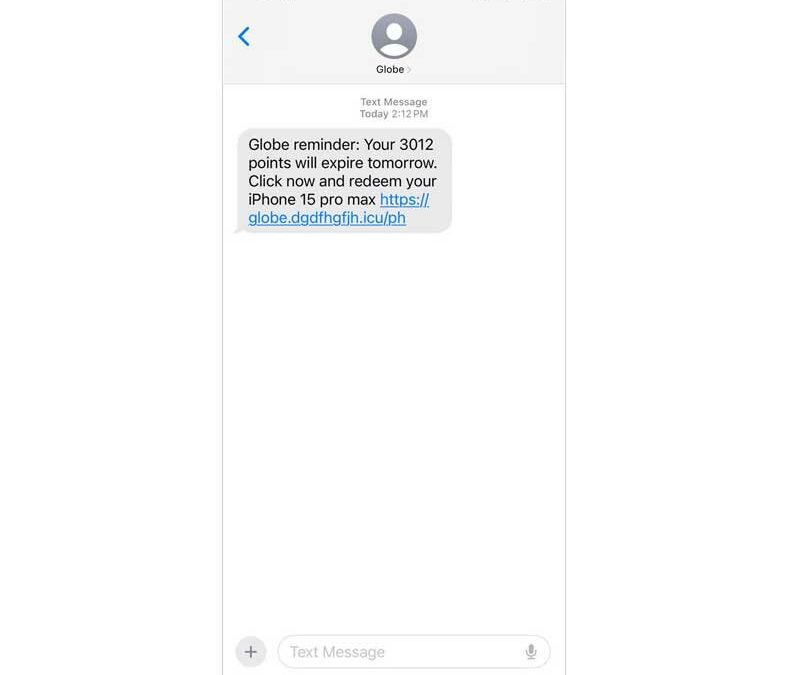 Globe warns vs spoofed messages for Rewards claims
