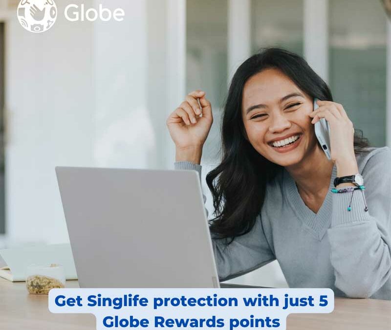 Get Singlife protection with just 5 Globe Rewards points