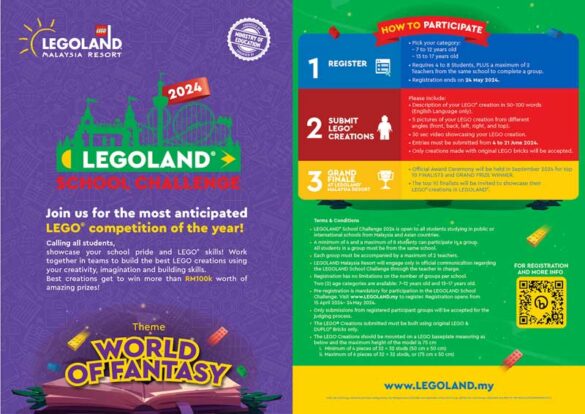 LEGOLAND School Challenge 2024 Expands Across Asia and Opens for Registration on April 15th