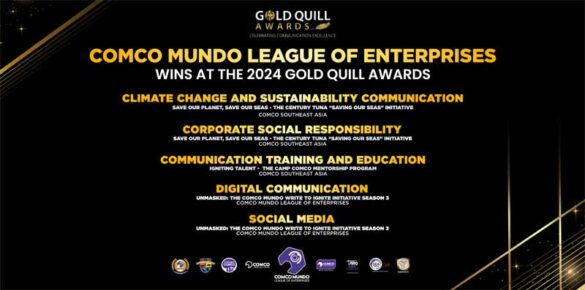 COMCO Mundo emerges as the most awarded organization in PH and across Asia-Pacific at the global Gold Quill Awards 2024 given by the International Association of Business Communicators (IABC)